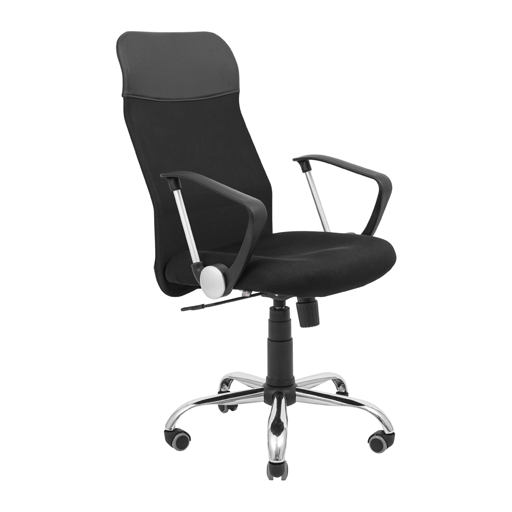 Крісло офісне Richman Крісло Ультра Ю Хром Сітка чорна